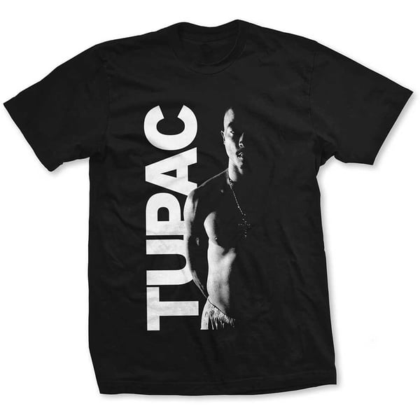 Tupac Unisex T-Shirt: Side Photo (Large)