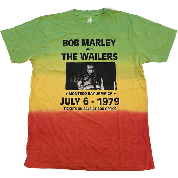 Bob Marley Unisex T-Shirt: Montego Bay (Dip-Dye) (X-Large)