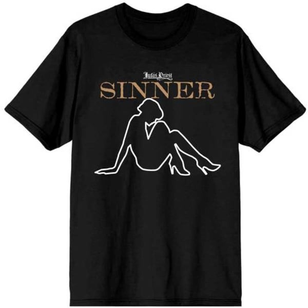 Judas Priest Unisex T-Shirt: Sin After Sin Sinner Slogan Lady (X-Large)