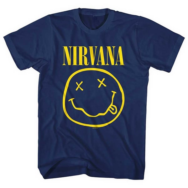 Nirvana Unisex T-Shirt: Yellow Smiley (Medium)