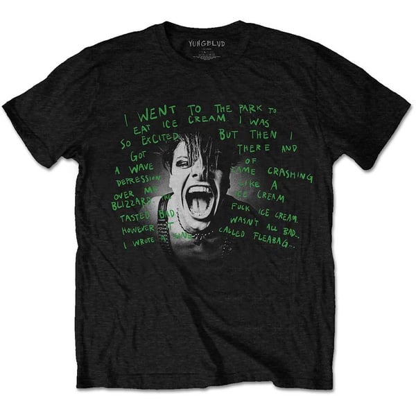 Yungblud Unisex T-Shirt: Lyric Photo (Large)