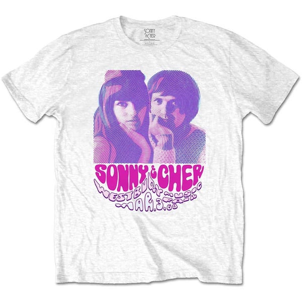 Sonny & Cher Unisex T-Shirt: Westbury Music Fair (Large)