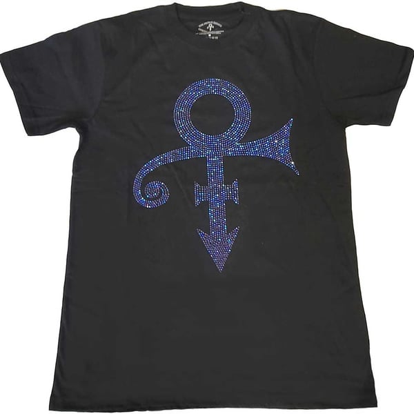 Prince Unisex T-Shirt: Purple Symbol (Diamante) (X-Large)