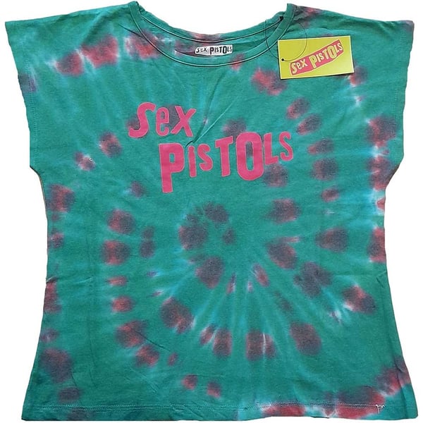 The Sex Pistols Ladies Crop Top: Logo (Wash Collection) (XX-Large)