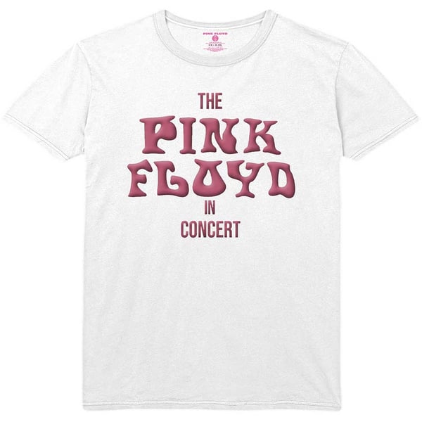 Pink Floyd Unisex T-Shirt: In Concert (Puff Print) (Medium)