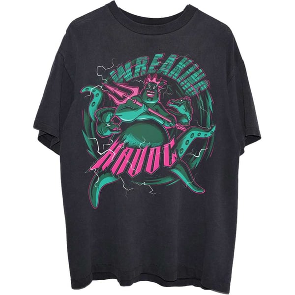 Disney Unisex T-Shirt: Little Mermaid Ursula Wreaking Havoc (X-Large)