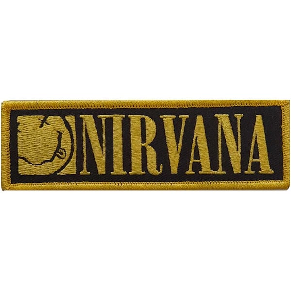 Nirvana Standard Patch: Logo & Smiley