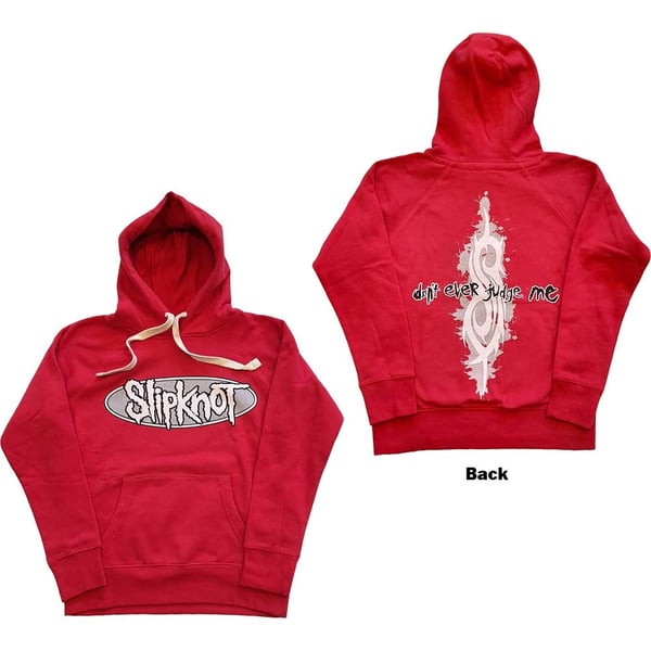 Slipknot Unisex Pullover Hoodie: Don't Ever Judge Me (Back Print) (XX-Large)