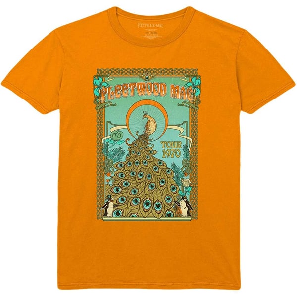 Fleetwood Mac Unisex T-Shirt: Peacock (X-Large)