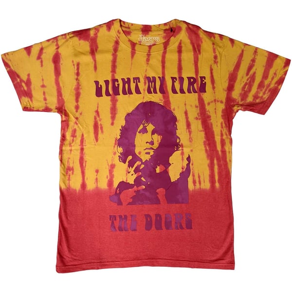 The Doors Unisex T-Shirt: Light My Fire (Wash Collection) (Small)