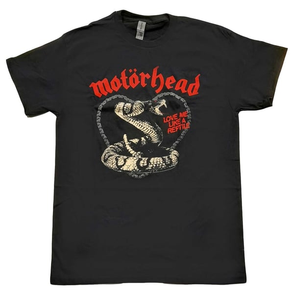 Motorhead Unisex T-Shirt: Love Me Like A Reptile (Large)