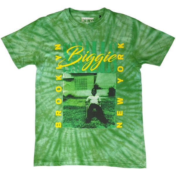Biggie Smalls Unisex T-Shirt: 90's New York City (Wash Collection) (Large)