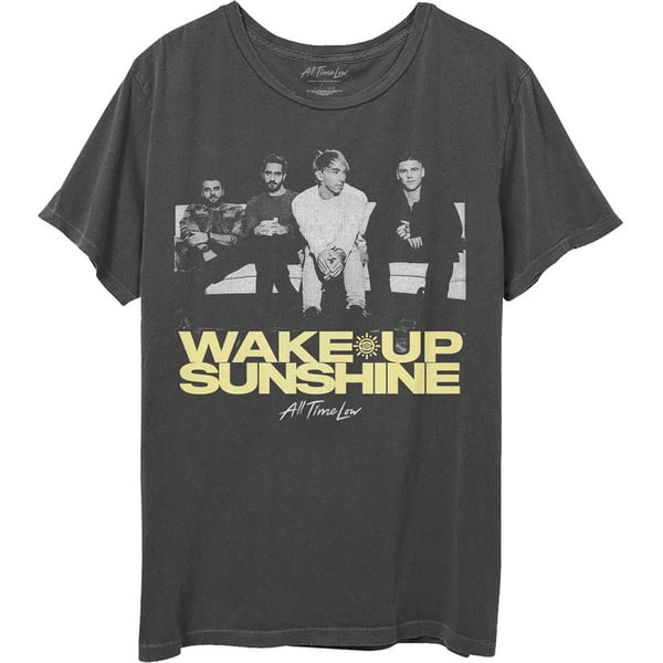 All Time Low Unisex T-Shirt: Faded Wake Up Sunshine (X-Large)