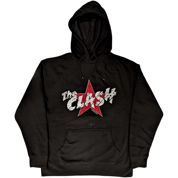 The Clash Unisex Pullover Hoodie: Star Logo (Small)