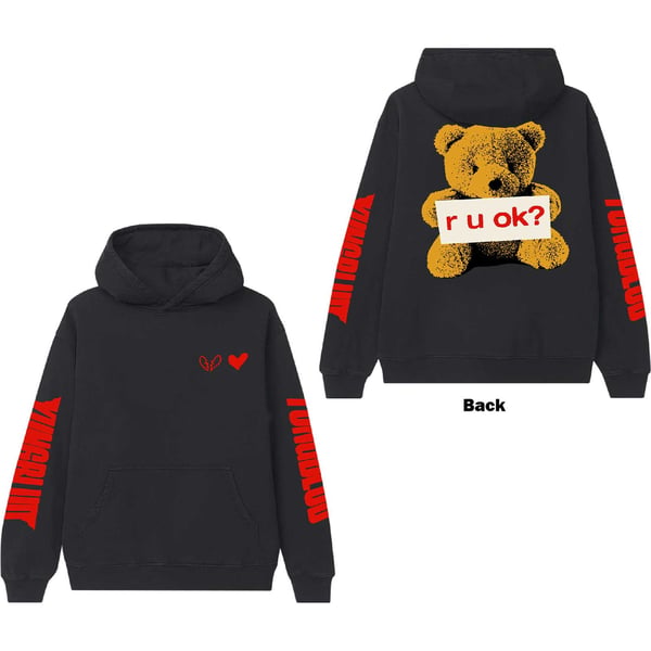 Yungblud Unisex Pullover Hoodie: R-U-OK? (Back Print) (X-Large)