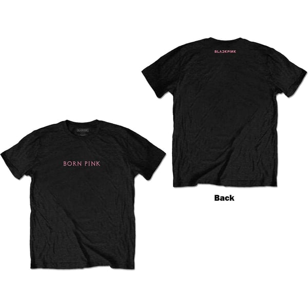 BlackPink Unisex T-Shirt: Born Pink (Back Print) (Small)