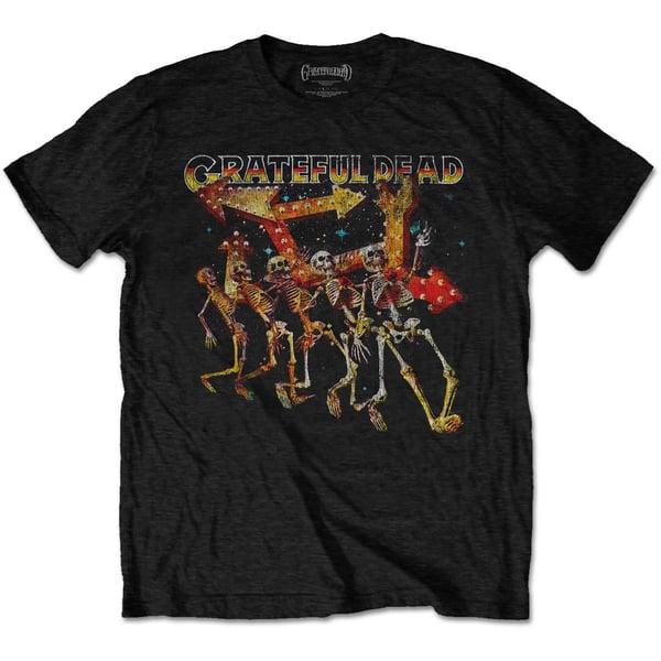 Grateful Dead Unisex T-Shirt: Truckin' Skellies Vintage (Large)
