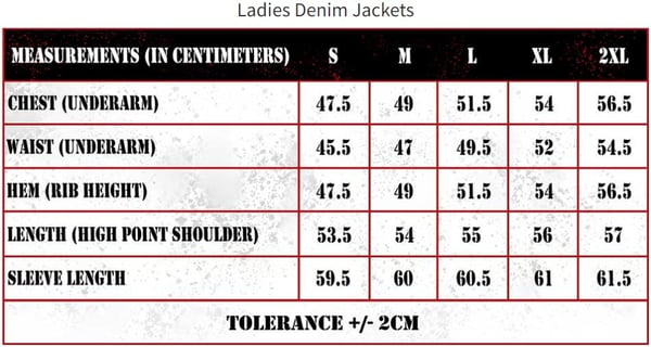 The Rolling Stones Ladies Denim Jacket: Script (Back Print) (XX-Large)
