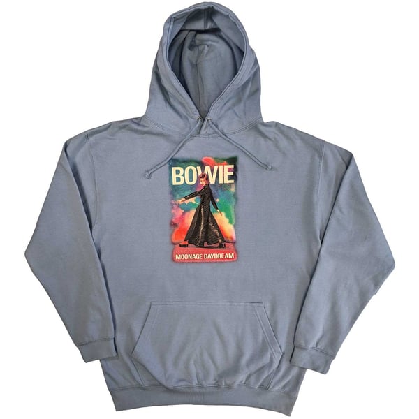 David Bowie Unisex Pullover Hoodie: Moonage 11 Fade (Large)