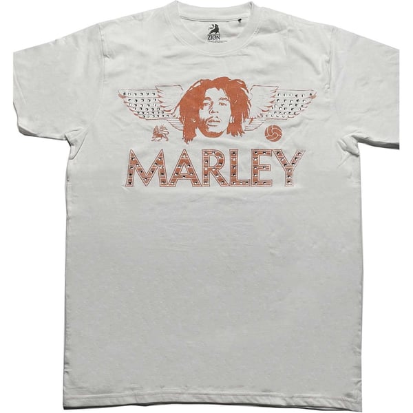 Bob Marley Unisex T-Shirt: Wings (Diamante) (XX-Large)