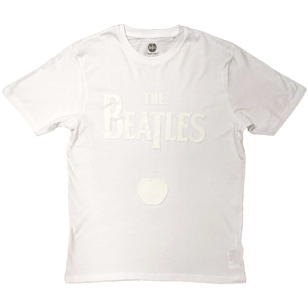The Beatles Unisex T-Shirt: Logo & Apple (Hi-Build) (Small)