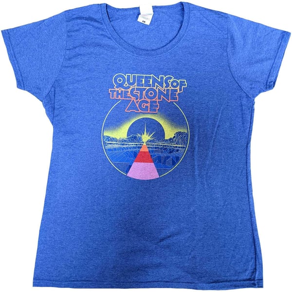 Queens Of The Stone Age Ladies T-Shirt: Warp Planet (Large) Queens Of The Stone Age Ladies T-Shirt: Warp Planet (Large)