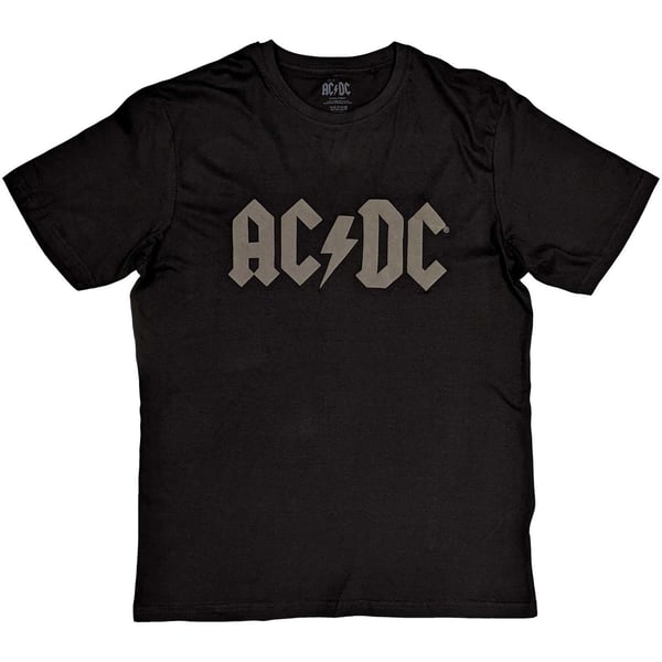 AC/DC Unisex T-Shirt: Logo (Hi-Build) (Medium)