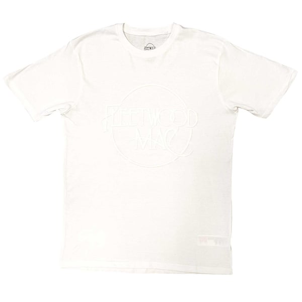 Fleetwood Mac Unisex T-Shirt: Classic Logo (Hi-Build) (Large)