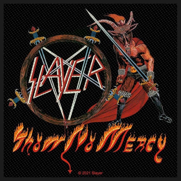 Slayer Standard Patch: Vis Ingen Nåde (Løs)
