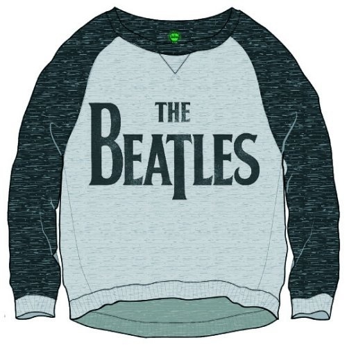 The Beatles Ladies Sweatshirt: Drop T Logo (Cropped) (Medium)