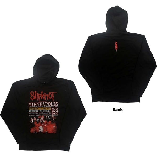 Slipknot Unisex Pullover Hoodie: Minneapolis '09 (Back Print & Eco-Friendly) (Medium)