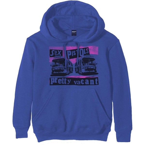 The Sex Pistols Unisex Pullover Hoodie: Pretty Vacant Coaches (Medium)