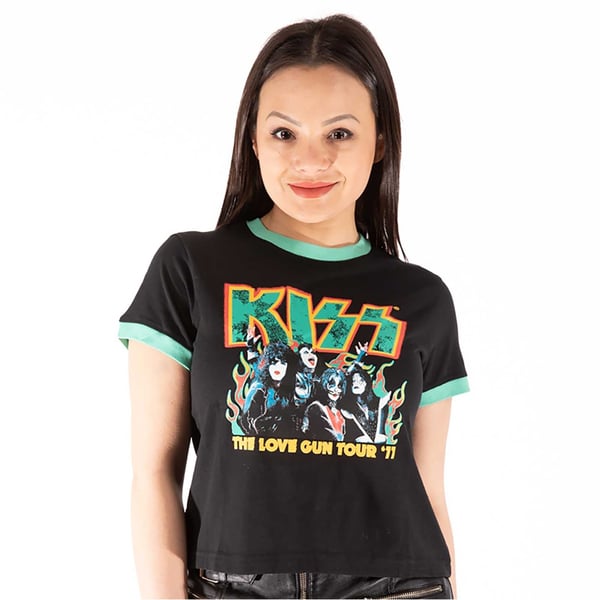 KISS Ladies Crop Top: St Paddy's Ringer (XX-Large)