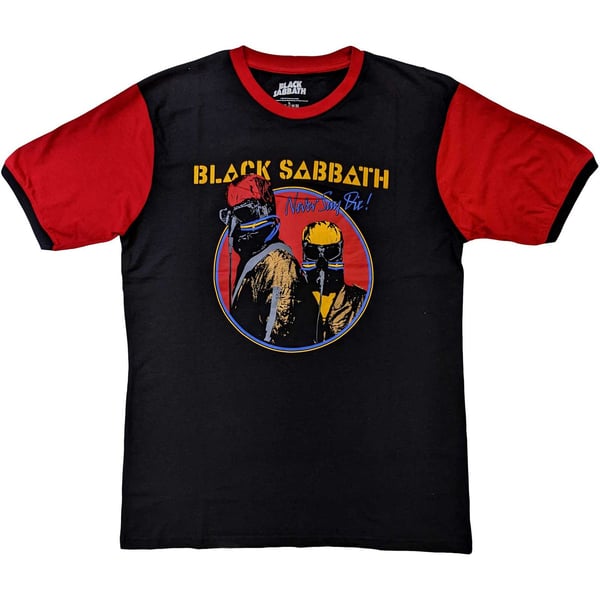 Black Sabbath Unisex Ringer T-Shirt: Never Say Die (X-Large)
