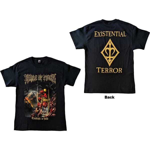 Cradle Of Filth Unisex T-Shirt: Existence is Futile (Back Print) (XX-Large)