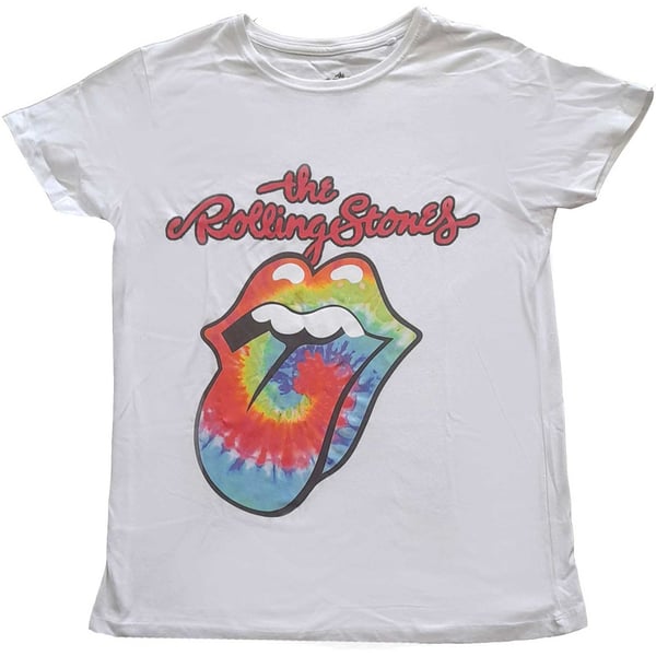 The Rolling Stones Ladies T-Shirt: Multicolour Tongue (14)