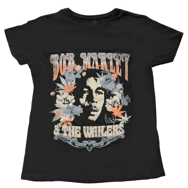 Bob Marley Ladies T-Shirt: & The Wailers (18) Bob Marley Ladies T-Shirt: & The Wailers (18)