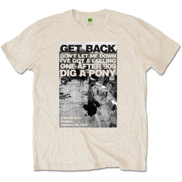 The Beatles Unisex T-Shirt: Rooftop Shot (Small)