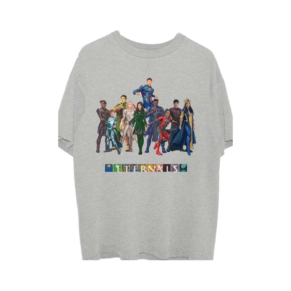 Marvel Comics Unisex T-Shirt: Eternals Colour Block Characters (Small)