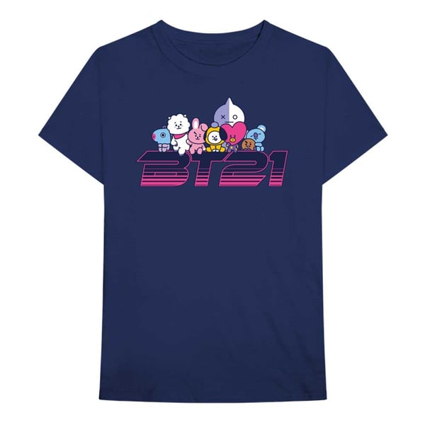 BT21 Unisex T-Shirt: Space Wappen Logo (Small)