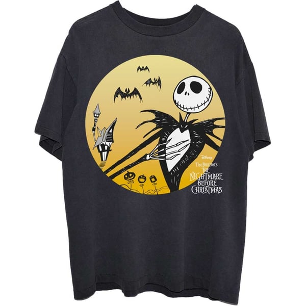 Disney Unisex T-Shirt: The Nightmare Before Christmas Sunset Jack (X-Large)