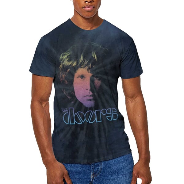 The Doors Unisex T-Shirt: Jim Halftone Gradient (Wash Collection) (Small)