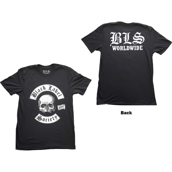 Black Label Society Unisex T-Shirt: Worldwide V. 2 (Back Print) (Small)