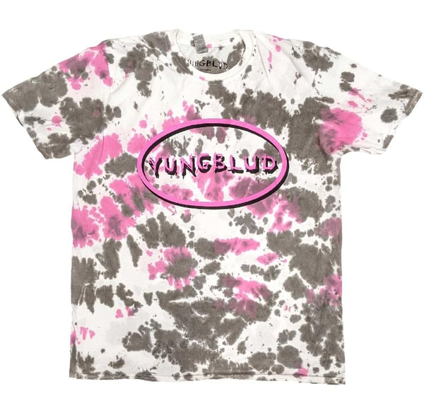 Yungblud Unisex T-Shirt: Scratch Logo Oval (Wash Collection) (Large)