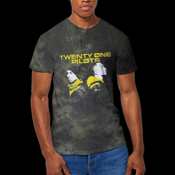 Twenty One Pilots Unisex T-Shirt: Back To Back (Wash Collection) (Medium)