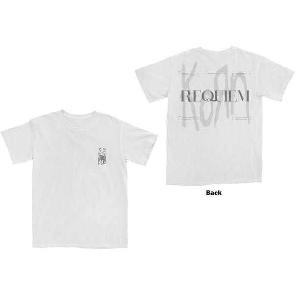 Korn Unisex T-Shirt: Requiem (Back Print) (X-Large)