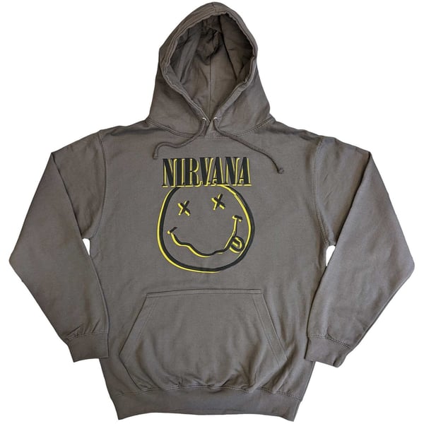 Nirvana Unisex Pullover Hoodie: Inverse Smiley (Medium)