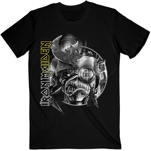 Iron Maiden Unisex T-Shirt: The Future Past Tour '23 Greyscale (XX-Large)