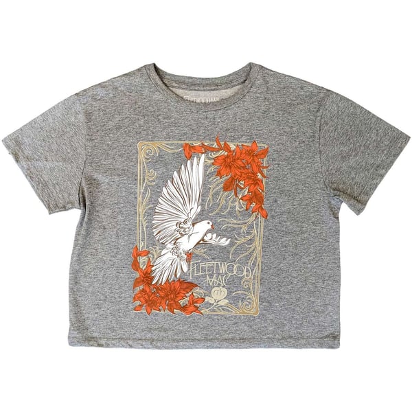 Fleetwood Mac Ladies Crop Top: Dove (X-Large)