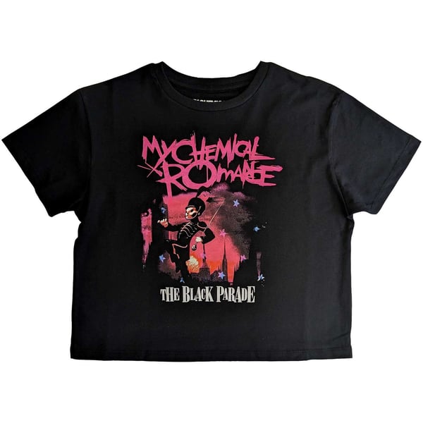 My Chemical Romance Ladies Crop Top: The Black Parade (Large) My Chemical Romance Ladies Crop Top: The Black Parade (Large)